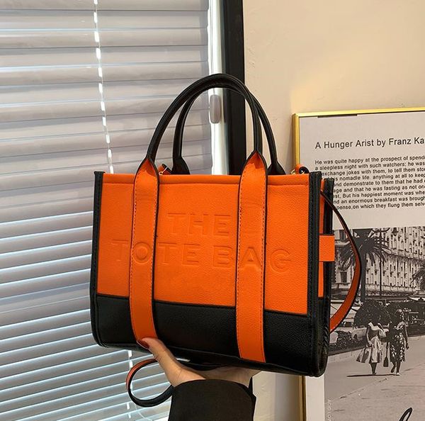 the leather tote bag marc womens handbag debossed signature branding totes bags shoulder crossbody colorblock bags canvas large purses jobob
the leather tote bag marc womens handbag debossed signature branding totes bags shoulder crossbody colorblock bags canvas large purses jobob