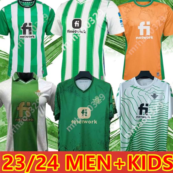 23 24 real betis juanmi soccer jerseys home away b.iglesias 2023 joaquin canales fekir alex moreno willian j. mens kids kit football shirt, Black;yellow
23 24 real betis juanmi soccer jerseys home away b.iglesias 2023 joaquin canales fekir alex moreno willian j. mens kids kit football shirt, Black;yellow