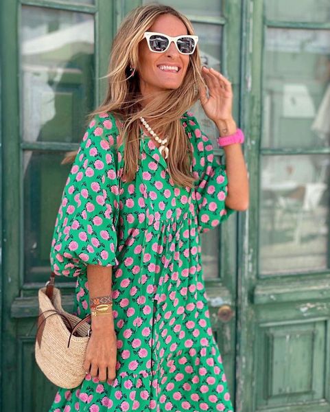 dresses boho maxi dresses for women 2023 summer floral drawstring puff sleeve dress loose casual holiday beach party dress vestidos, Black;gray
dresses boho maxi dresses for women 2023 summer floral drawstring puff sleeve dress loose casual holiday beach party dress vestidos, Black;gray