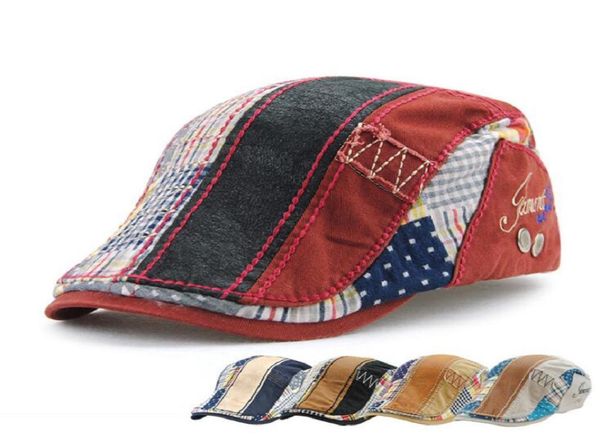 brand quality cotton men hat vintage england embroidery male casual beret peaked cap spring summer breathable hat cap whole8124810, Blue;gray
brand quality cotton men hat vintage england embroidery male casual beret peaked cap spring summer breathable hat cap whole8124810, Blue;gray