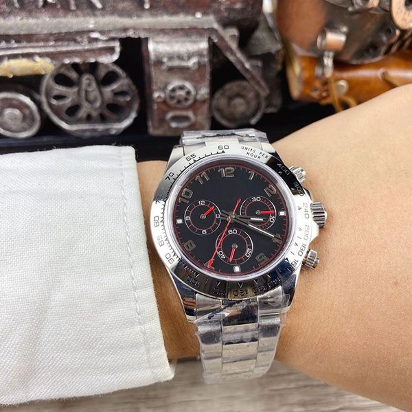 casual luxury mens watches 40mm black dial 904l stainless steel strap business gentlemens watch automatic movement mechanical wristwatches, Slivery;brown
casual luxury mens watches 40mm black dial 904l stainless steel strap business gentlemens watch automatic movement mechanical wristwatches, Slivery;brown