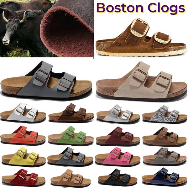 sandals boston clog oiled leather bag head pull cork suede designer slides autumn winter loafers shoes classic tan brown black mens womens t
sandals boston clog oiled leather bag head pull cork suede designer slides autumn winter loafers shoes classic tan brown black mens womens t