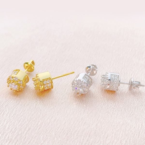men women fashion bling moissanite diamond studs earrings 925 sterling silver earrings jewelry nice gift, Golden;silver
men women fashion bling moissanite diamond studs earrings 925 sterling silver earrings jewelry nice gift, Golden;silver