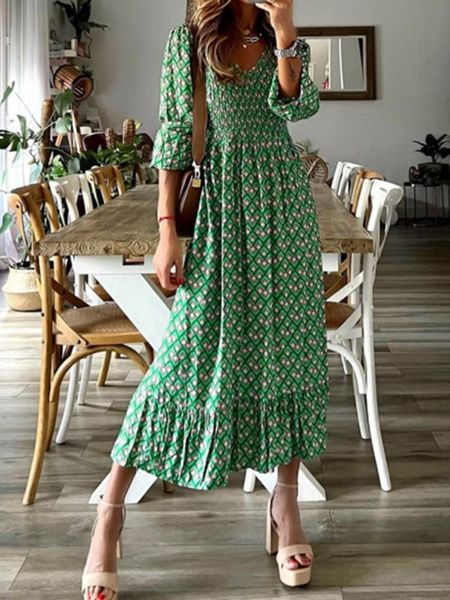 dresses summer dress women 2023 new fashion printing dress waist floral long dresses woman clothing elegant and pretty women's dresses, Black;gray
dresses summer dress women 2023 new fashion printing dress waist floral long dresses woman clothing elegant and pretty women's dresses, Black;gray