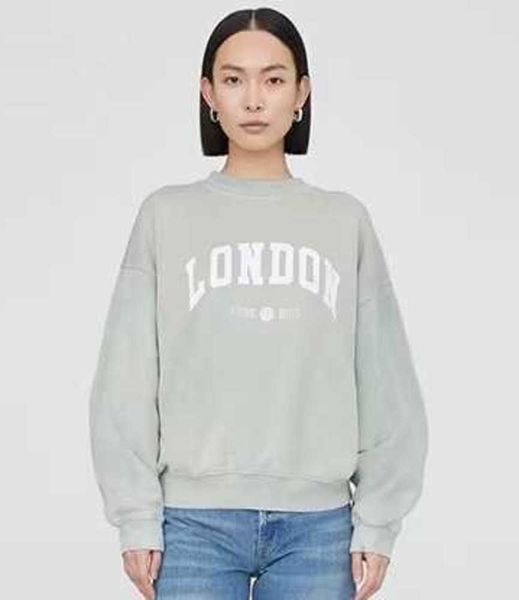 23ss anine bing designer sweatshirt fashion new ani classic letter print light green round neck with plush lining for women pullover jumper, Black
23ss anine bing designer sweatshirt fashion new ani classic letter print light green round neck with plush lining for women pullover jumper, Black