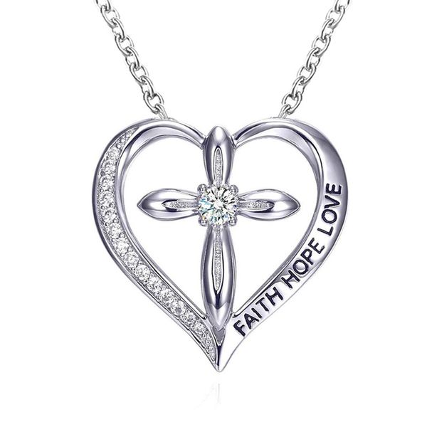 12pcs classic fashion heart shaped cross pendant necklace for women jewelry gift, Silver
12pcs classic fashion heart shaped cross pendant necklace for women jewelry gift, Silver
