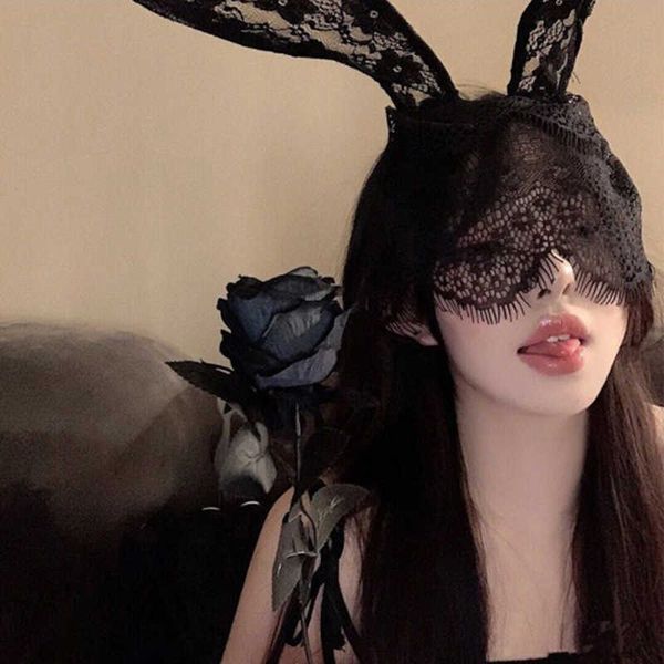 sleep masks black lace masquerade mask women costume party rabbit ears lace eye mask j230602
sleep masks black lace masquerade mask women costume party rabbit ears lace eye mask j230602