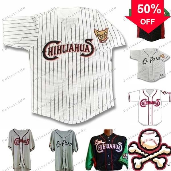xflsp glnmitness men el paso chihuahuas jersey home road baseball jerseys custom 100% embroidery white grey shirts stitched, Black
xflsp glnmitness men el paso chihuahuas jersey home road baseball jerseys custom 100% embroidery white grey shirts stitched, Black