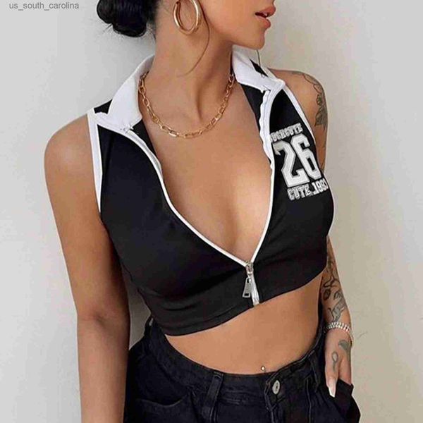camis womens sleeveless zipper front vest stylish print contrast color crop casual mock neck sportwear clubwear streetwear, White
camis womens sleeveless zipper front vest stylish print contrast color crop casual mock neck sportwear clubwear streetwear, White