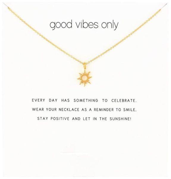 chian choker necklaces with card gold silver sunshine pendant necklace for fashion women jewelry good vibes only3970265
chian choker necklaces with card gold silver sunshine pendant necklace for fashion women jewelry good vibes only3970265
