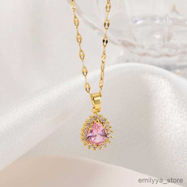 pendant necklaces sweet cute pink water drop pendant women necklaces fashion female elegant stainless steel chain jewelry, Silver
pendant necklaces sweet cute pink water drop pendant women necklaces fashion female elegant stainless steel chain jewelry, Silver