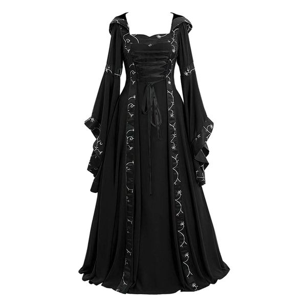 dresses vintage women's dress medieval renaissance gothic auntumn dress cosplay floorlength princess hoodies flare sleeve dresses 2022, Black;gray
dresses vintage women's dress medieval renaissance gothic auntumn dress cosplay floorlength princess hoodies flare sleeve dresses 2022, Black;gray