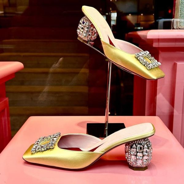 summer rhinestone pumps women square toe mules female crystal high heels women shoes femmes chaussures sandalias de las mujeres, Black
summer rhinestone pumps women square toe mules female crystal high heels women shoes femmes chaussures sandalias de las mujeres, Black