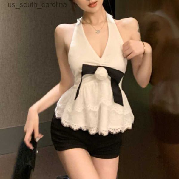 camis lace spliced womens tanks camis 3d flower halter camisoles for women chic short skinny crop woman summer dropship l230522, White
camis lace spliced womens tanks camis 3d flower halter camisoles for women chic short skinny crop woman summer dropship l230522, White