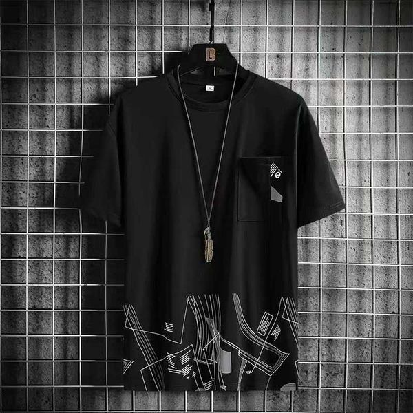 summer t new clothes shirt man men's woven tshirt printing casual letter print round bottom short sleeve tshirts evxi, White;black
summer t new clothes shirt man men's woven tshirt printing casual letter print round bottom short sleeve tshirts evxi, White;black