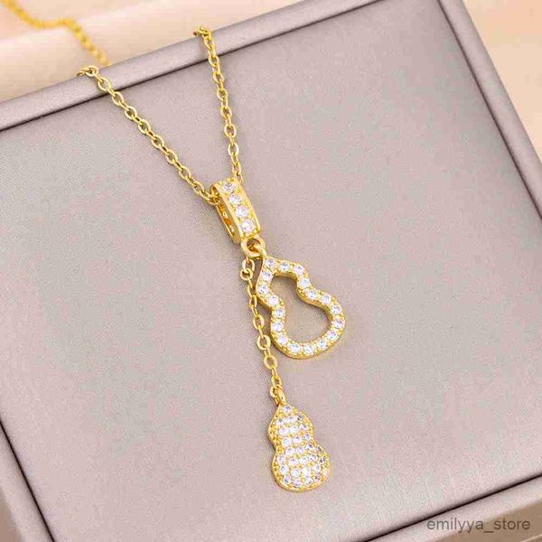 pendant necklaces new in sweet tassel gourd pendant necklaces for women female stainless steel neck chain jewelry, Silver
pendant necklaces new in sweet tassel gourd pendant necklaces for women female stainless steel neck chain jewelry, Silver