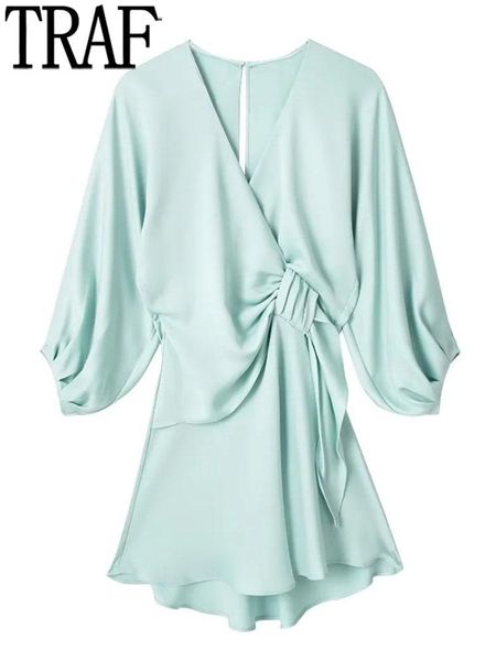 dresses traf 2023 knot wrap dress women satin short dress woman puff sleeve casual midi dresses for women summer pleated female dress, Black;gray
dresses traf 2023 knot wrap dress women satin short dress woman puff sleeve casual midi dresses for women summer pleated female dress, Black;gray