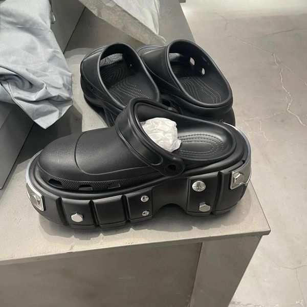 designer rivet muffin platform sandal balienciaga sandals shoes slippers explosions head wrapper hollow men slide designers slipper mens sli, Black
designer rivet muffin platform sandal balienciaga sandals shoes slippers explosions head wrapper hollow men slide designers slipper mens sli, Black
