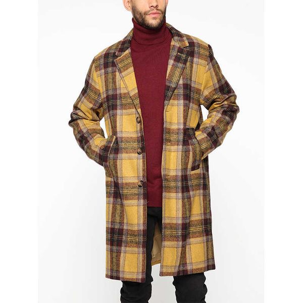 fashion plaid single breasted button european style clothing overcoat men male clothing long men's overcoat winter jacket coat xv, Black
fashion plaid single breasted button european style clothing overcoat men male clothing long men's overcoat winter jacket coat xv, Black
