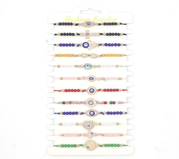 12 pcs colorful diamond evil eye beaded bracelets handmade braided string good luck nazar amulet bangle lucky turkish religious sy9314753, Golden;silver
12 pcs colorful diamond evil eye beaded bracelets handmade braided string good luck nazar amulet bangle lucky turkish religious sy9314753, Golden;silver