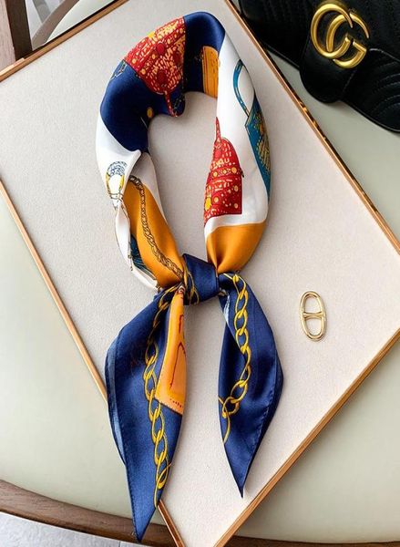 scarves 70cm silk feeling square scarf women fashion spring neck tie female hair hand bag wirst foulard headkerchief hijab banana 2941422, Blue;gray
scarves 70cm silk feeling square scarf women fashion spring neck tie female hair hand bag wirst foulard headkerchief hijab banana 2941422, Blue;gray