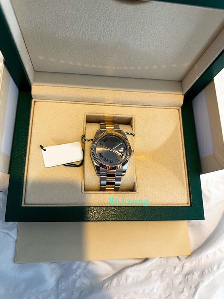 luxury wristwatch brand new men's automatic watches datejust 41mm wimbledon oyster, Slivery;brown
luxury wristwatch brand new men's automatic watches datejust 41mm wimbledon oyster, Slivery;brown