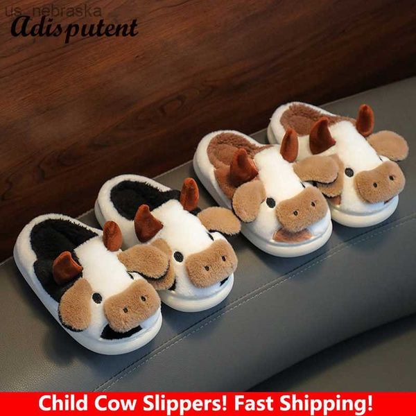 winter plush children slipper cow animal cartoon kids shoes babi flat flipflop lovely little dairy cow indoor soft slippers l230518
winter plush children slipper cow animal cartoon kids shoes babi flat flipflop lovely little dairy cow indoor soft slippers l230518