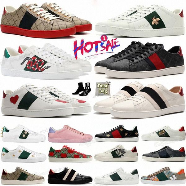 designer for men womens ace sneaker casual shoes snake chaussures leather sneakers bee embroidered stripes white shoe flat platform walking, Black
designer for men womens ace sneaker casual shoes snake chaussures leather sneakers bee embroidered stripes white shoe flat platform walking, Black