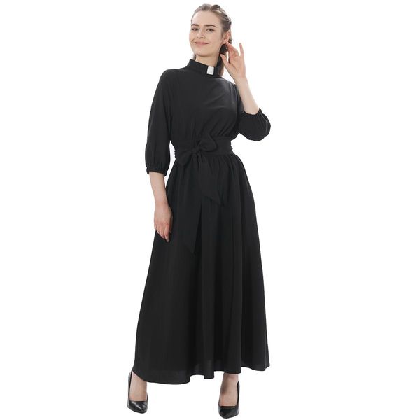 dresses women clergy dress elegance audrey hepburn style roman tab collar pastor cleric preacher minister clerical priest costume, Black;gray
dresses women clergy dress elegance audrey hepburn style roman tab collar pastor cleric preacher minister clerical priest costume, Black;gray
