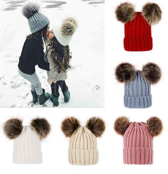 children baby knitted hats winter knitted solid crochet hat warm soft pom pom beanies double hairball hats outdoor slouchy caps db4980285, Blue;gray
children baby knitted hats winter knitted solid crochet hat warm soft pom pom beanies double hairball hats outdoor slouchy caps db4980285, Blue;gray