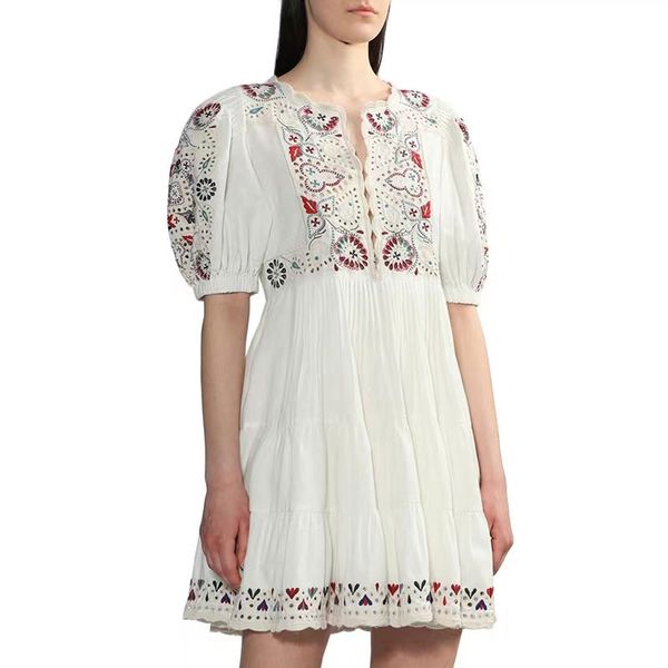 2023 designer luxury party dress 3d embroidery cotton hemp blended slim pressed pleated bubble sleeve dress designer dress, Black;gray
2023 designer luxury party dress 3d embroidery cotton hemp blended slim pressed pleated bubble sleeve dress designer dress, Black;gray