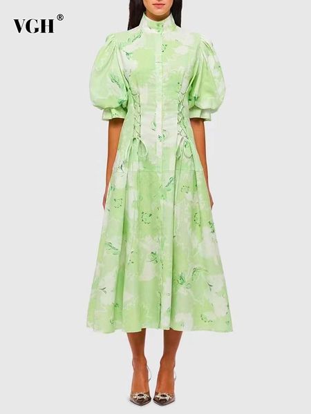 dresses vgh print a line dress for women stand collar puff sleeve high waist spliced drawstring slim midi dresses female spring clothing, Black;gray
dresses vgh print a line dress for women stand collar puff sleeve high waist spliced drawstring slim midi dresses female spring clothing, Black;gray