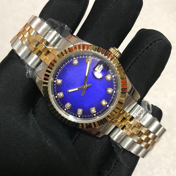 luxury watches 2813 mechanical watch gold mixed silver case blue dial men date just 36mm/41mm sapphire glass solid clasp president men male, Slivery;brown
luxury watches 2813 mechanical watch gold mixed silver case blue dial men date just 36mm/41mm sapphire glass solid clasp president men male, Slivery;brown