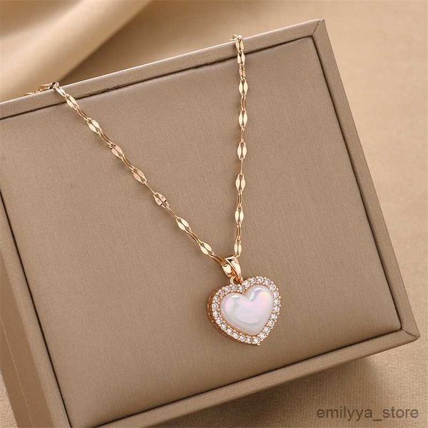 pendant necklaces luxury love pendant stainless steel necklace for women female cubic heart fashion jewelry, Silver
pendant necklaces luxury love pendant stainless steel necklace for women female cubic heart fashion jewelry, Silver