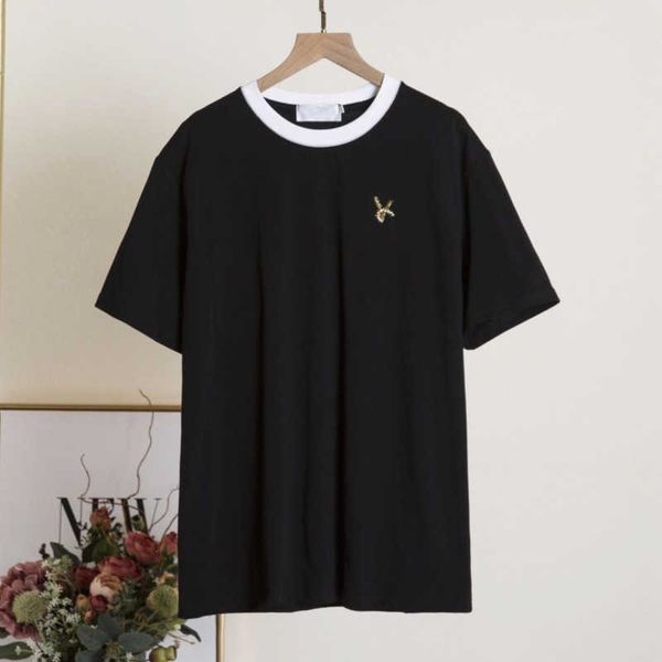 men's women tees & polos designer tshirt fashion studded diamond letter pullover pure cotton round neck sweatshirt summer short sleeve, White;black
men's women tees & polos designer tshirt fashion studded diamond letter pullover pure cotton round neck sweatshirt summer short sleeve, White;black