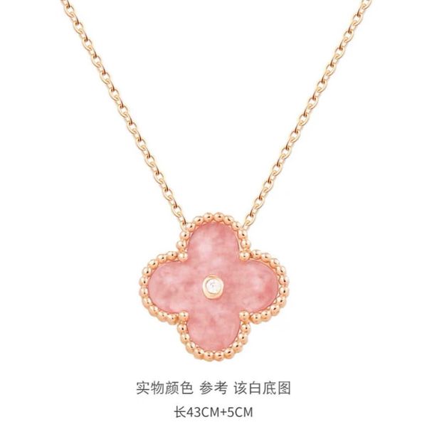 design pendant necklace rose pink rose pink four leaf grass necklace mesh red same style bracelet earstuds light luxury, Silver
design pendant necklace rose pink rose pink four leaf grass necklace mesh red same style bracelet earstuds light luxury, Silver