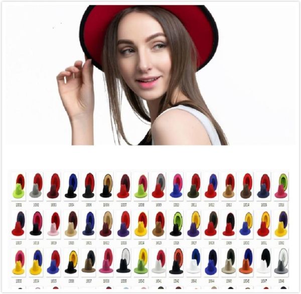 40colors flat brim wool felt fedora hats with belt red black patchwork jazz formal hat panama cap trilby chapeau for men wo5773626, Blue;gray
40colors flat brim wool felt fedora hats with belt red black patchwork jazz formal hat panama cap trilby chapeau for men wo5773626, Blue;gray