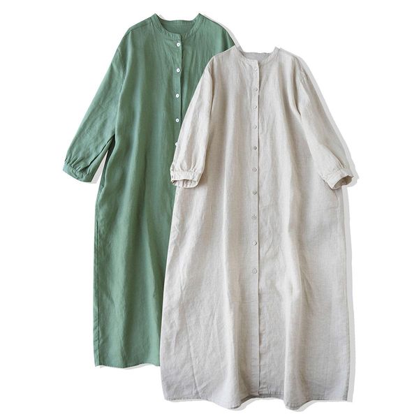 dresses cotton linen summer shirt dress women solid color long blouses hemp vintage robe single breasted loose large szie clothes i212, Black;gray
dresses cotton linen summer shirt dress women solid color long blouses hemp vintage robe single breasted loose large szie clothes i212, Black;gray