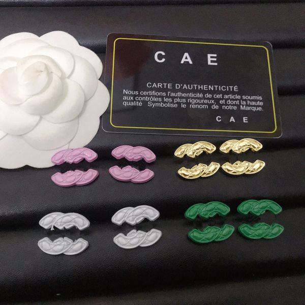 fashion 2023 gold plated classic quality multi color earrings stud earrings new design wedding party jewelry fashion love earrings wholesale, Golden;silver
fashion 2023 gold plated classic quality multi color earrings stud earrings new design wedding party jewelry fashion love earrings wholesale, Golden;silver