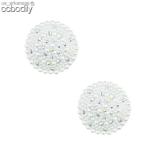 women new 1 pair round nipple cover reusable pearl rhinestone breast wear silicone nipple pasties stickers chest bra pads l230523
women new 1 pair round nipple cover reusable pearl rhinestone breast wear silicone nipple pasties stickers chest bra pads l230523