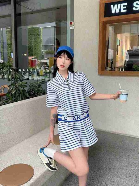 women's two piece pants designer casual 2023 summer new polo neckline stripe short sleeve elastic waist shorts set simple for women yyi, White
women's two piece pants designer casual 2023 summer new polo neckline stripe short sleeve elastic waist shorts set simple for women yyi, White