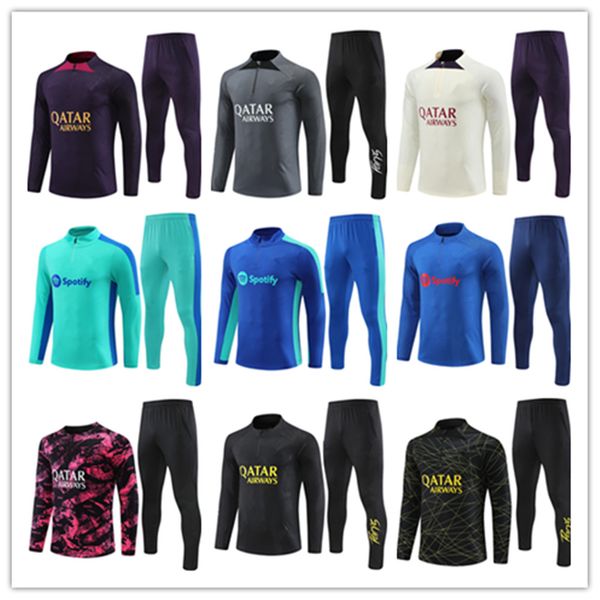 22 23 24 s mens kids tracksuits kit 2023 2024 s paris men football training suit soccer tracksuit kits jacket jogging sets survetement, White;black
22 23 24 s mens kids tracksuits kit 2023 2024 s paris men football training suit soccer tracksuit kits jacket jogging sets survetement, White;black