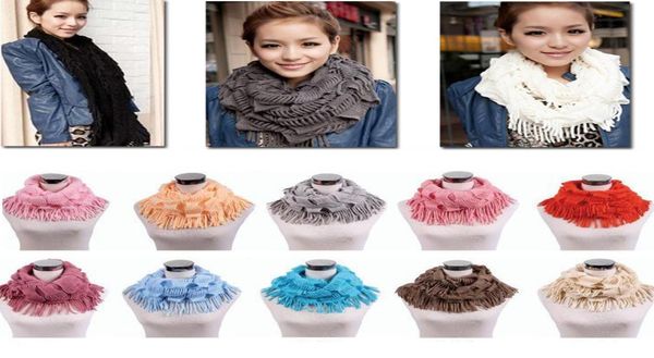 womens winter warm knitted layered fringe tassel neck circle shawl snood scarf cowl girl solid long soft infinity scarves wraps w9522717, Blue;gray
womens winter warm knitted layered fringe tassel neck circle shawl snood scarf cowl girl solid long soft infinity scarves wraps w9522717, Blue;gray
