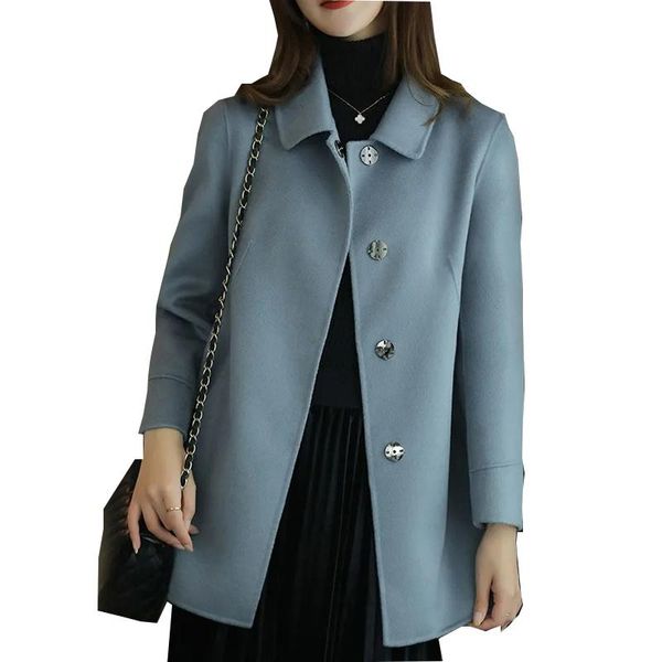 fur 2022 korean style single breasted autumn and winter new casual woolen coat women's fashion medium and long woolen coat cashmere, Black
fur 2022 korean style single breasted autumn and winter new casual woolen coat women's fashion medium and long woolen coat cashmere, Black