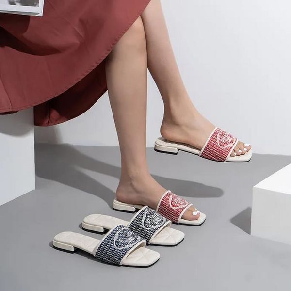 slippers embroidered fabric sandals designer slides women slipper luxury p slide sandal casual chunky heels fashion summer beach low heel sh, Black
slippers embroidered fabric sandals designer slides women slipper luxury p slide sandal casual chunky heels fashion summer beach low heel sh, Black