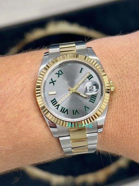 luxury wristwatch brand new men's automatic watches datejust wimbledon jubilee bracelet watch 126334, Slivery;golden
luxury wristwatch brand new men's automatic watches datejust wimbledon jubilee bracelet watch 126334, Slivery;golden