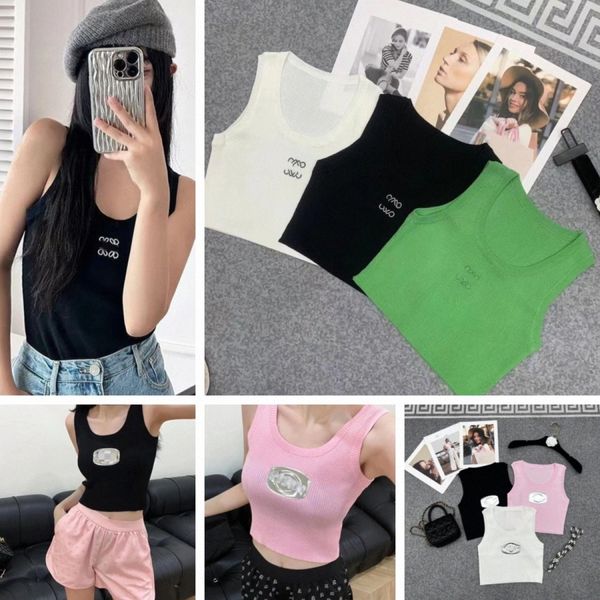 cropped knitted vest women knits sport tee tank yoga designer embroidery breathable t shirts woman tees sleeveless pullover womens 93j9#, White
cropped knitted vest women knits sport tee tank yoga designer embroidery breathable t shirts woman tees sleeveless pullover womens 93j9#, White