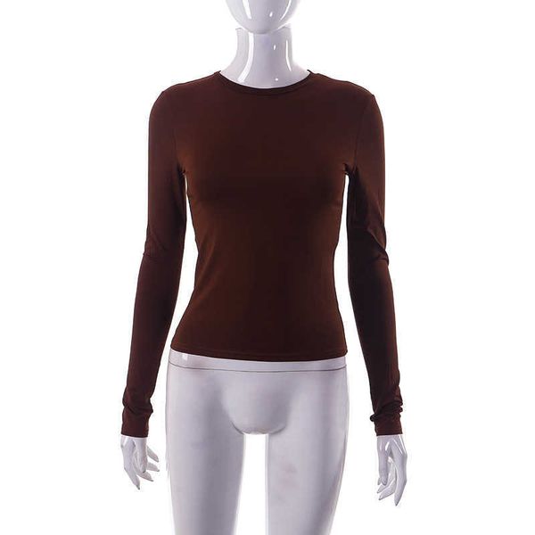 female streetwear ootn base tees spring autumn solid slim fit pullovers tees shirts women casual long sleeve tshirts bx, White
female streetwear ootn base tees spring autumn solid slim fit pullovers tees shirts women casual long sleeve tshirts bx, White