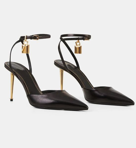 elegant brand padlock pointy sandals shoes naked women slingback tomxford lady high-heeled party wedding pointed toe pumps eu35-43, Black
elegant brand padlock pointy sandals shoes naked women slingback tomxford lady high-heeled party wedding pointed toe pumps eu35-43, Black