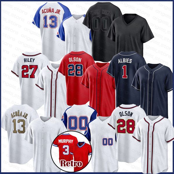 ronald acuna jr. baseball jersey matt olson ozzie albies luplow hank aaron marcell ozuna austin riley eddie rosario chipper jones dale murph, Blue;black
ronald acuna jr. baseball jersey matt olson ozzie albies luplow hank aaron marcell ozuna austin riley eddie rosario chipper jones dale murph, Blue;black